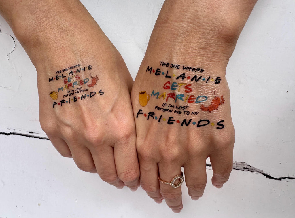 Friends Hen Party Tattoos: Bachelorette Party Favors