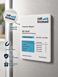 Personalised Teacher Report Fridge Magnet | 3D Effect UV Print, End Term Gift