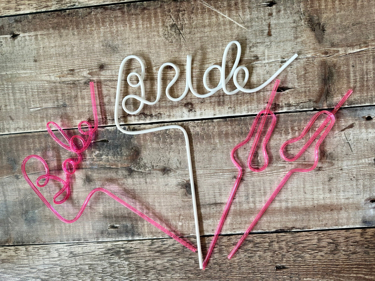 Bride Straw: Hen Party Bridal Shower Cocktail Straw