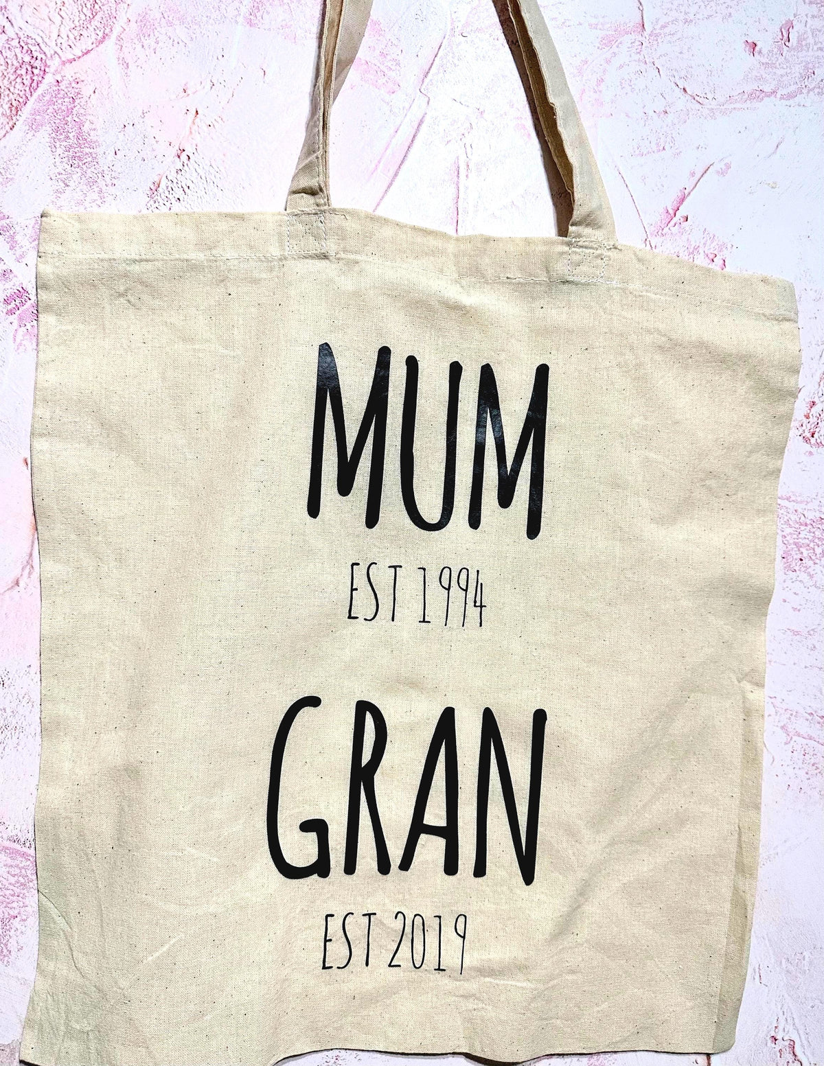 Personalised Grandma Cotton Tote Bag - Established Date Gift