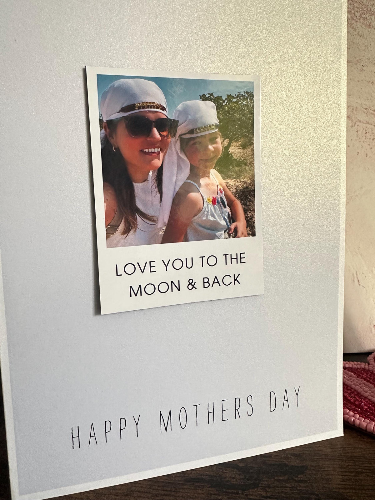 Personalised Photo Magnet Card – Custom Mother’s Day Keepsake Fridge Magnet
