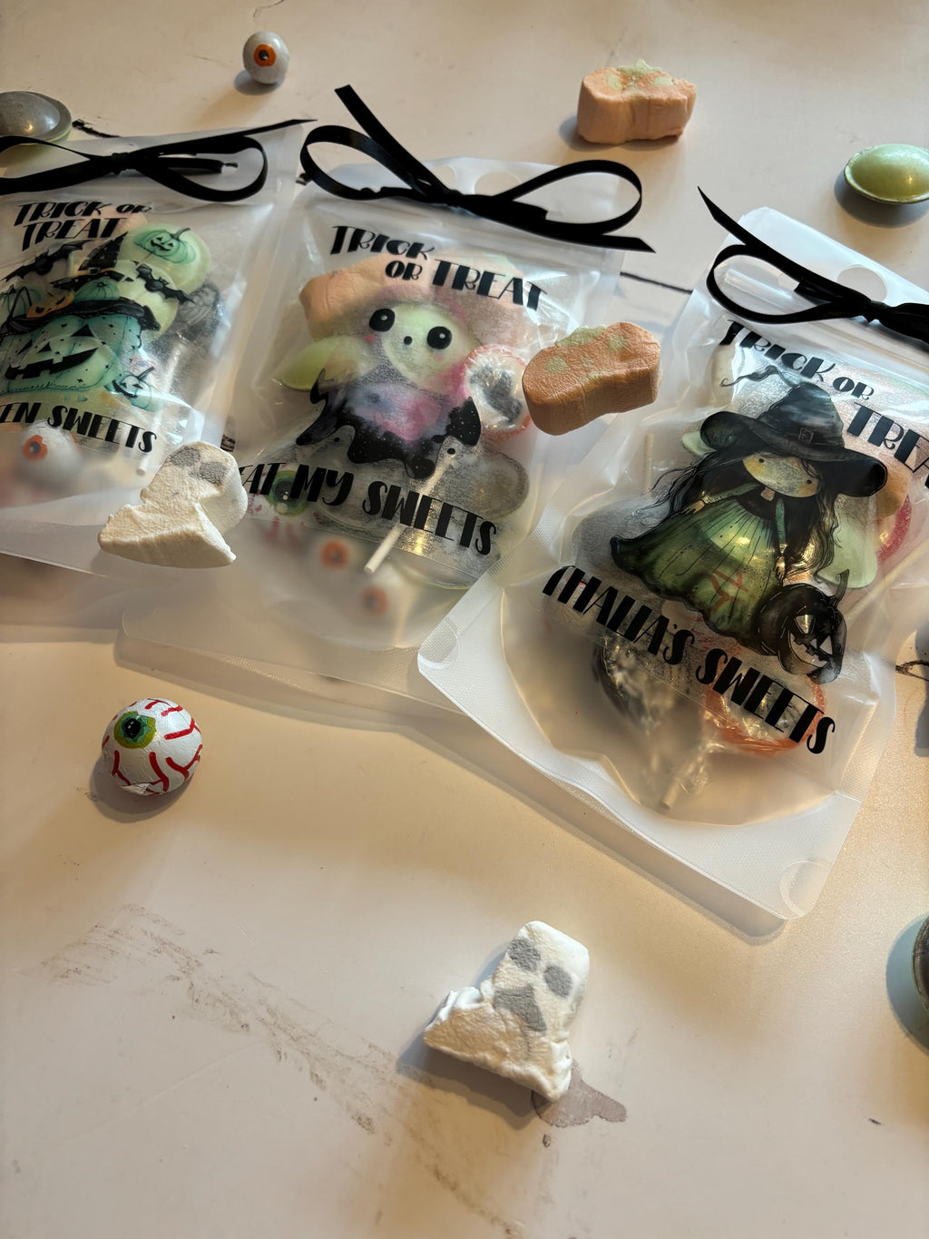 Personalised Halloween Sweet Pouch – Trick or Treat Party Favor
