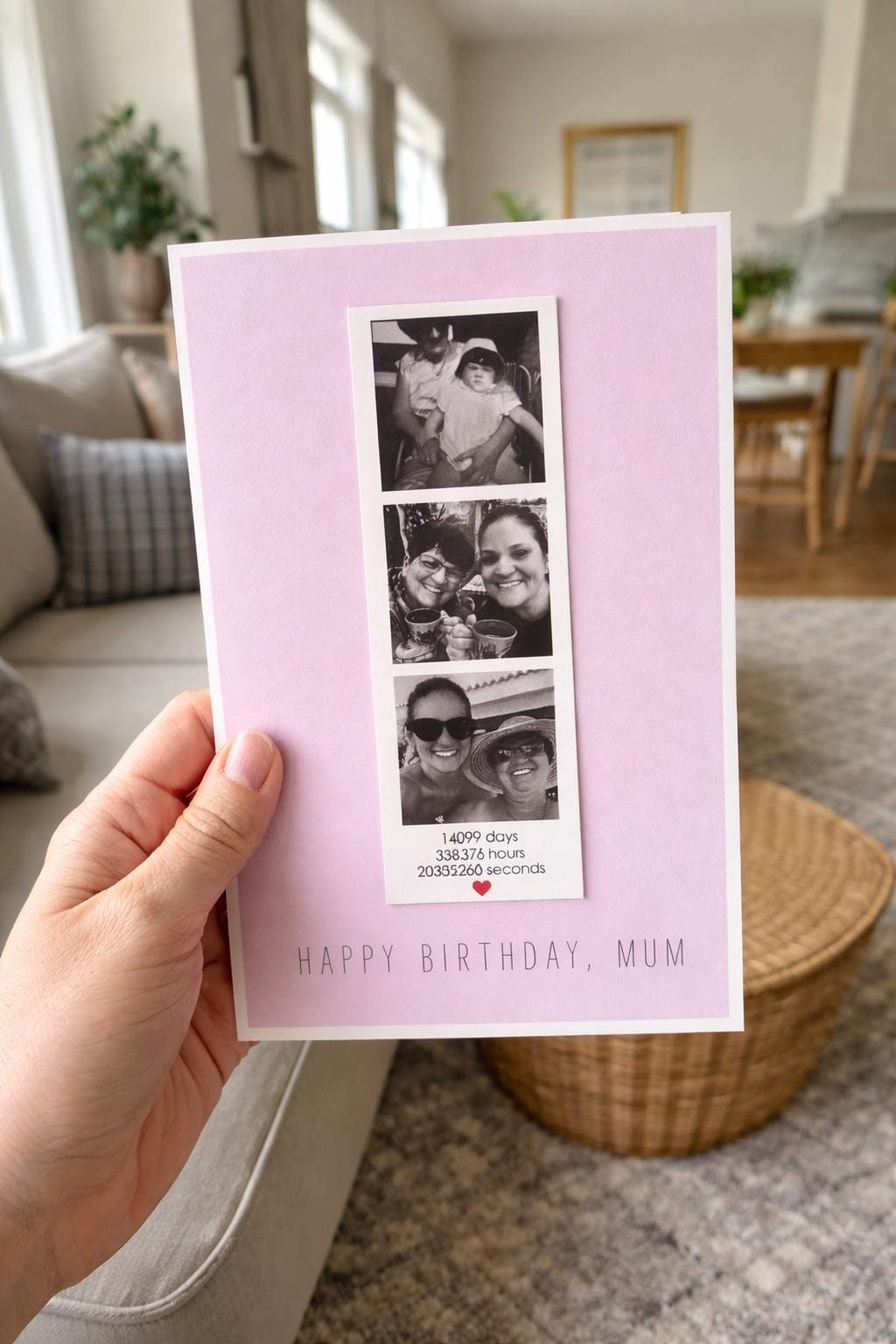 Personalised Birthday Card with Photo Magnet | Sentimental Keepsake Card