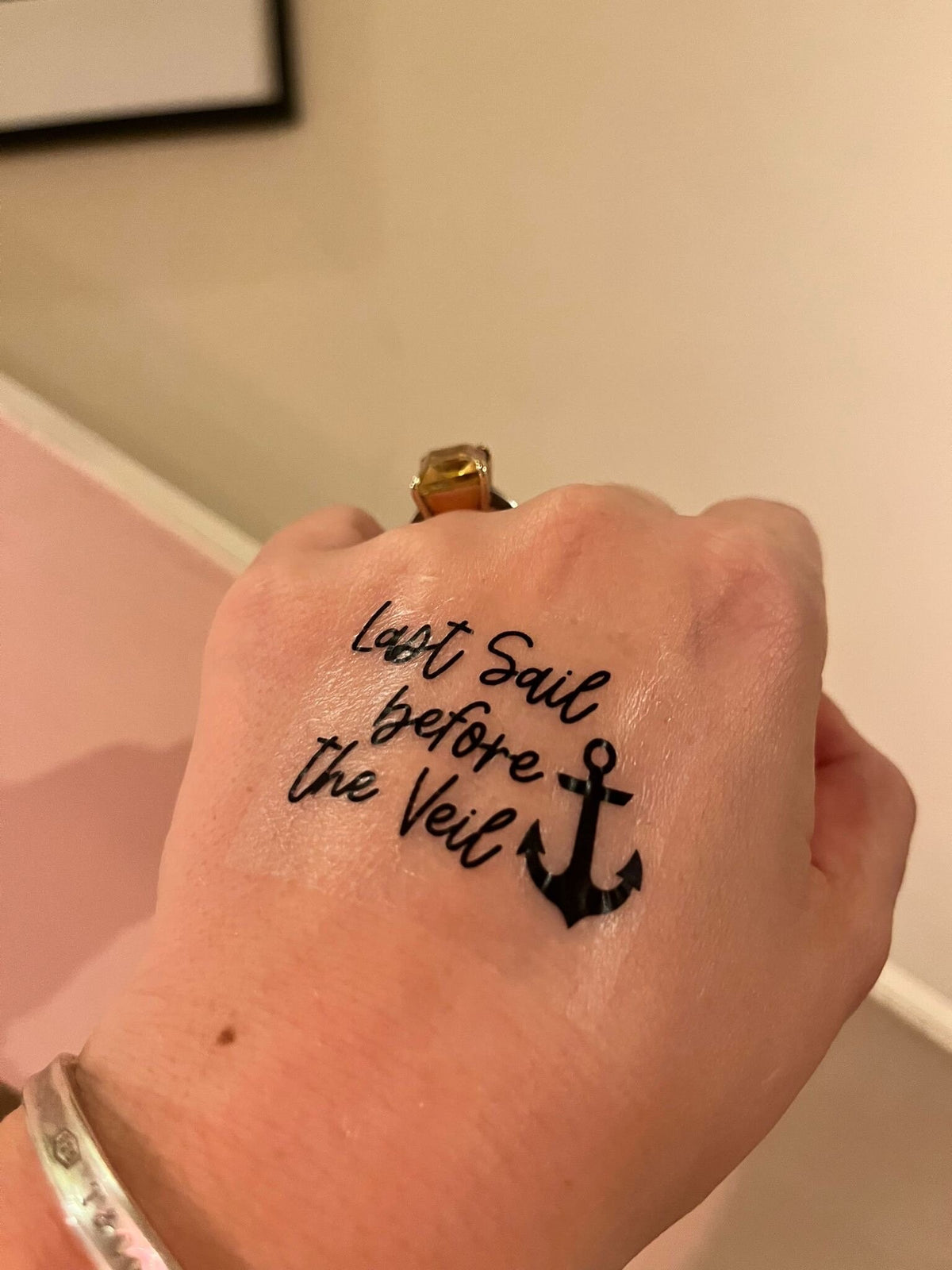 Last Sail Before the Veil Tattoos: Nautical Hen Party Accessories