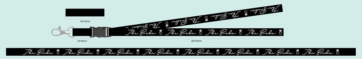 Bride Squad Lanyard: Bachelorette Party Favor, Hen Do Accessory