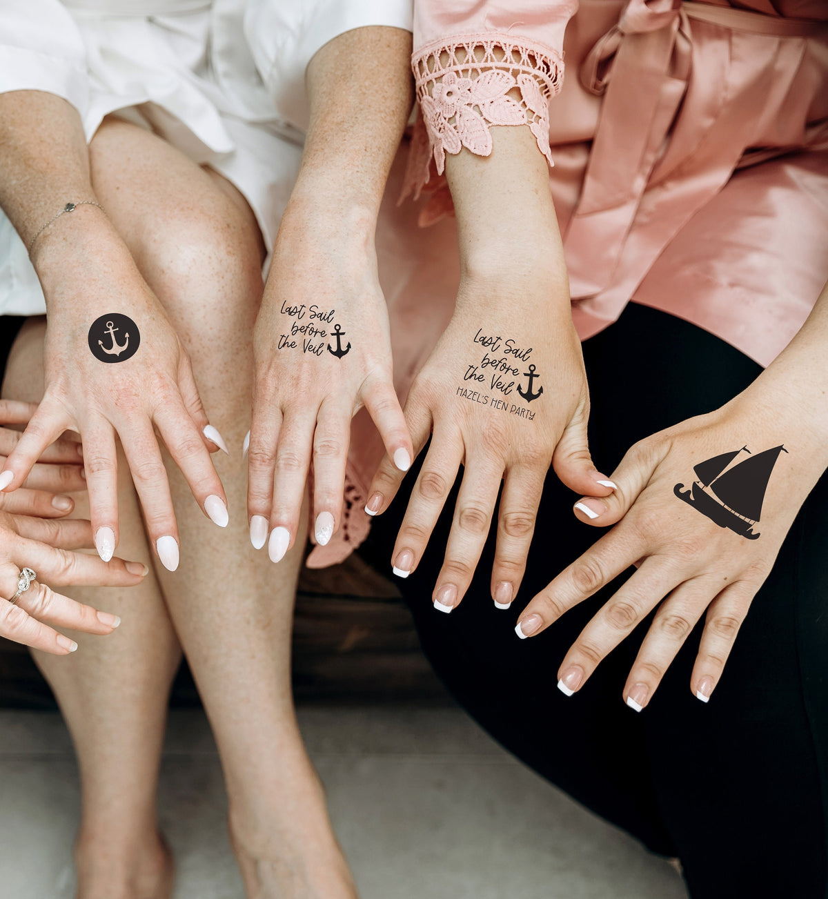 Last Sail Before the Veil Tattoos: Nautical Hen Party Accessories