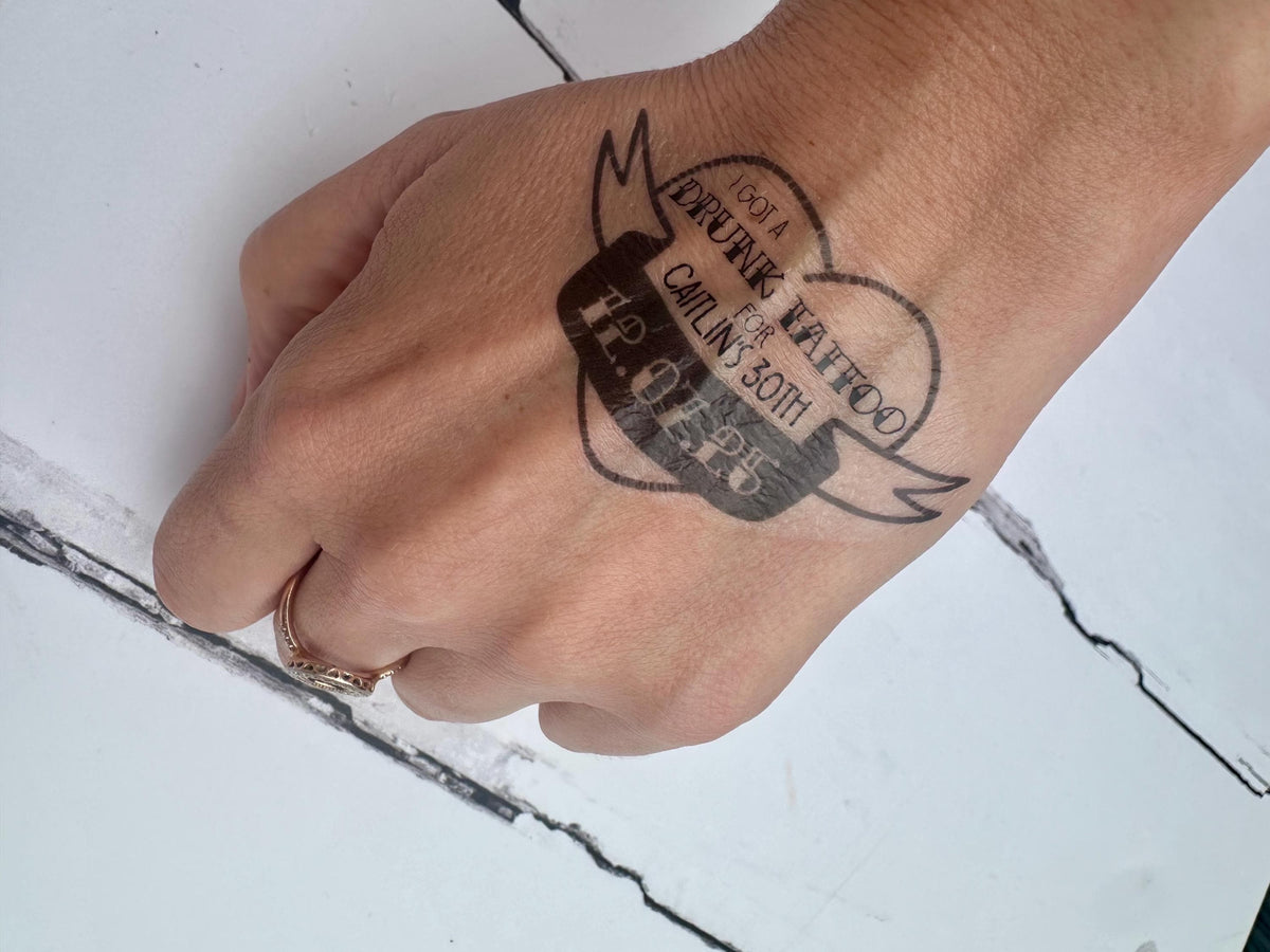 Personalized Birthday Party Tattoos: Custom Temporary Tattoo Favors