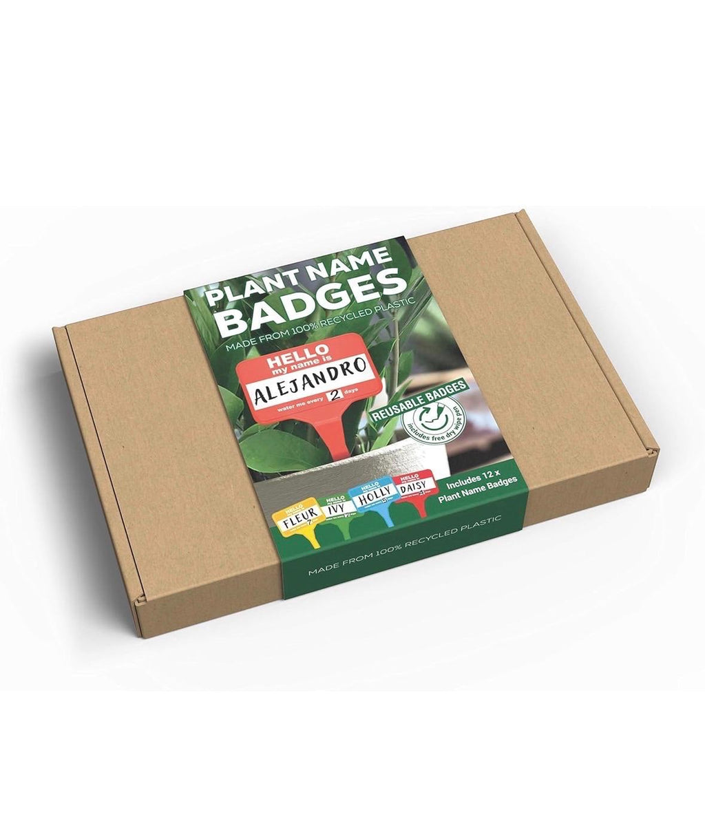 Recycled Plastic Plant Markers Set | Reusable Garden Labels with Pen