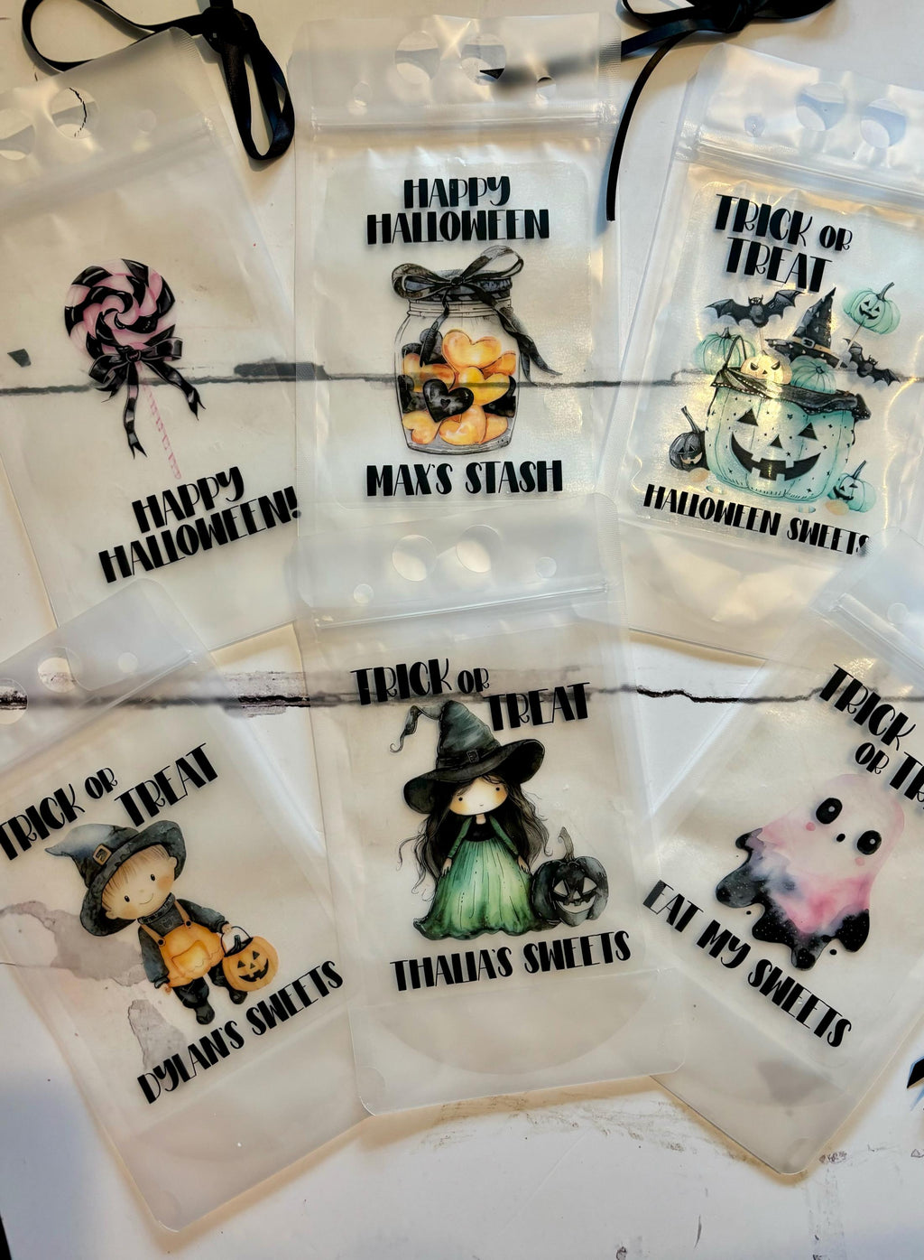 Personalised Halloween Sweet Pouch – Trick or Treat Party Favor