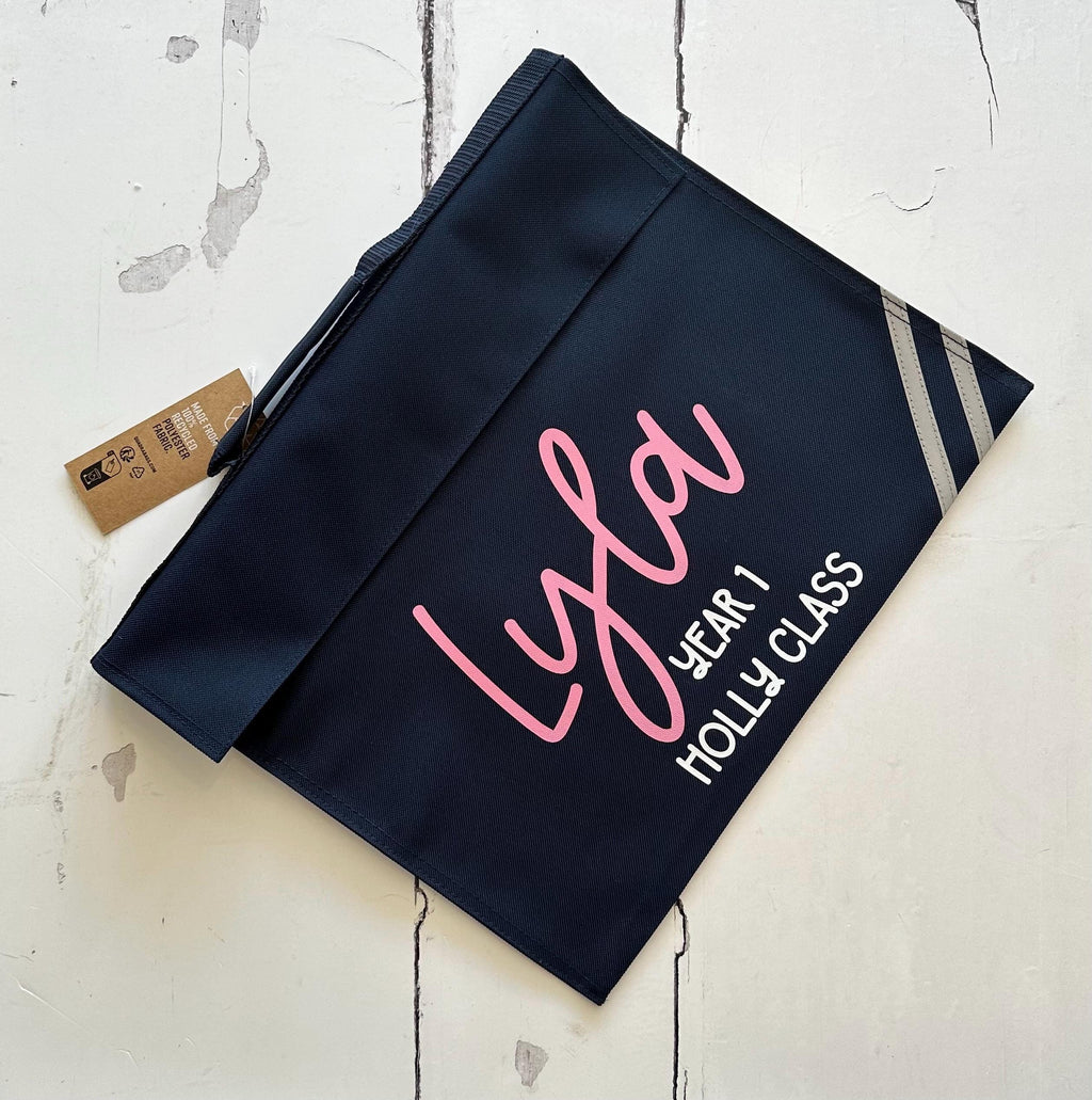 Personalised School Book Bag: Custom Name Design, Kids Toddler Bag