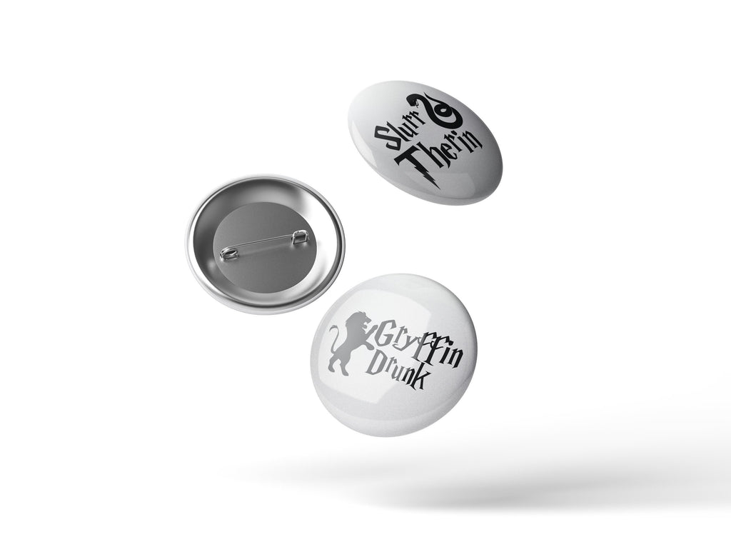 Wizard Bachelorette Party Badges: Metallic Gold & Silver Favors