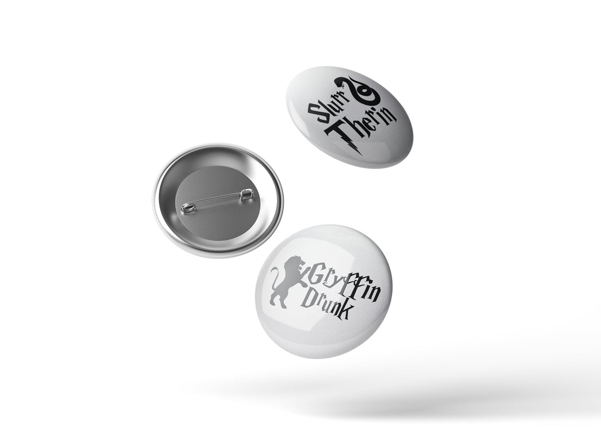 Wizard Bachelorette Party Badges: Metallic Gold & Silver Favors