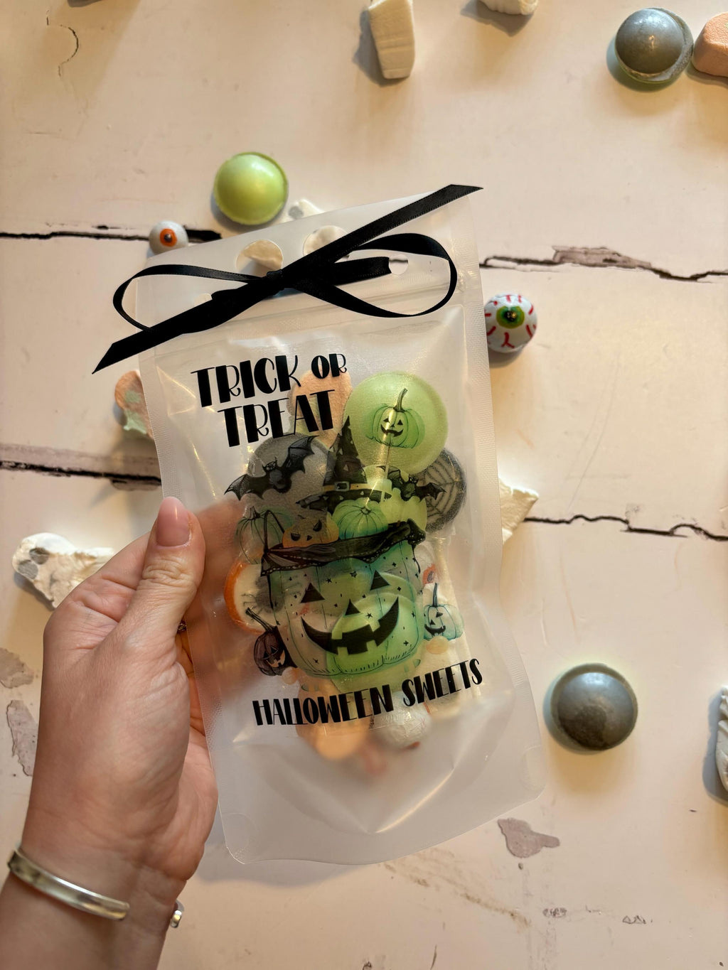 Personalised Halloween Sweet Pouch – Trick or Treat Party Favor
