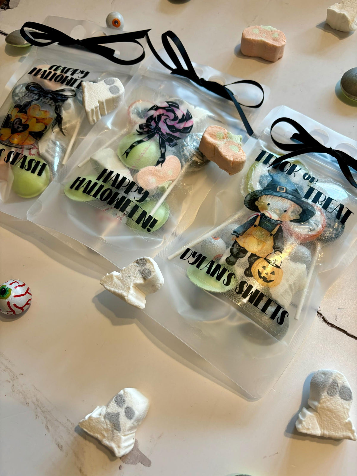 Personalised Halloween Sweet Pouch – Trick or Treat Party Favor