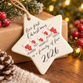 Personalised Family Christmas Ornament 2026 | Stocking or Pudding Design (Ceramic Keepsake)