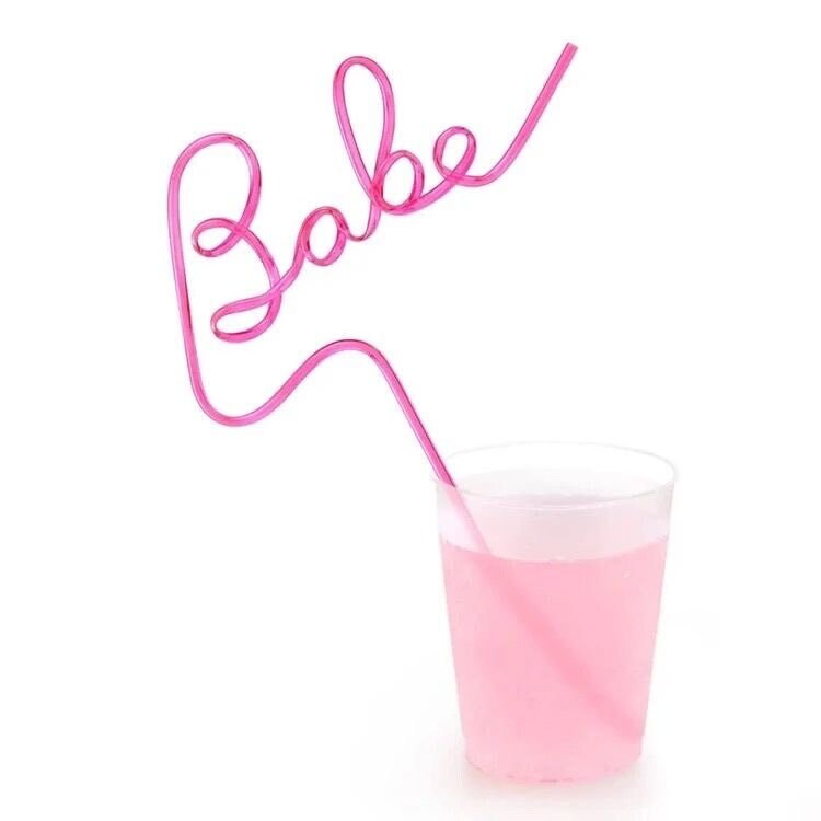 Bride & Babe Straw Set: Hen Party Cocktail Straws
