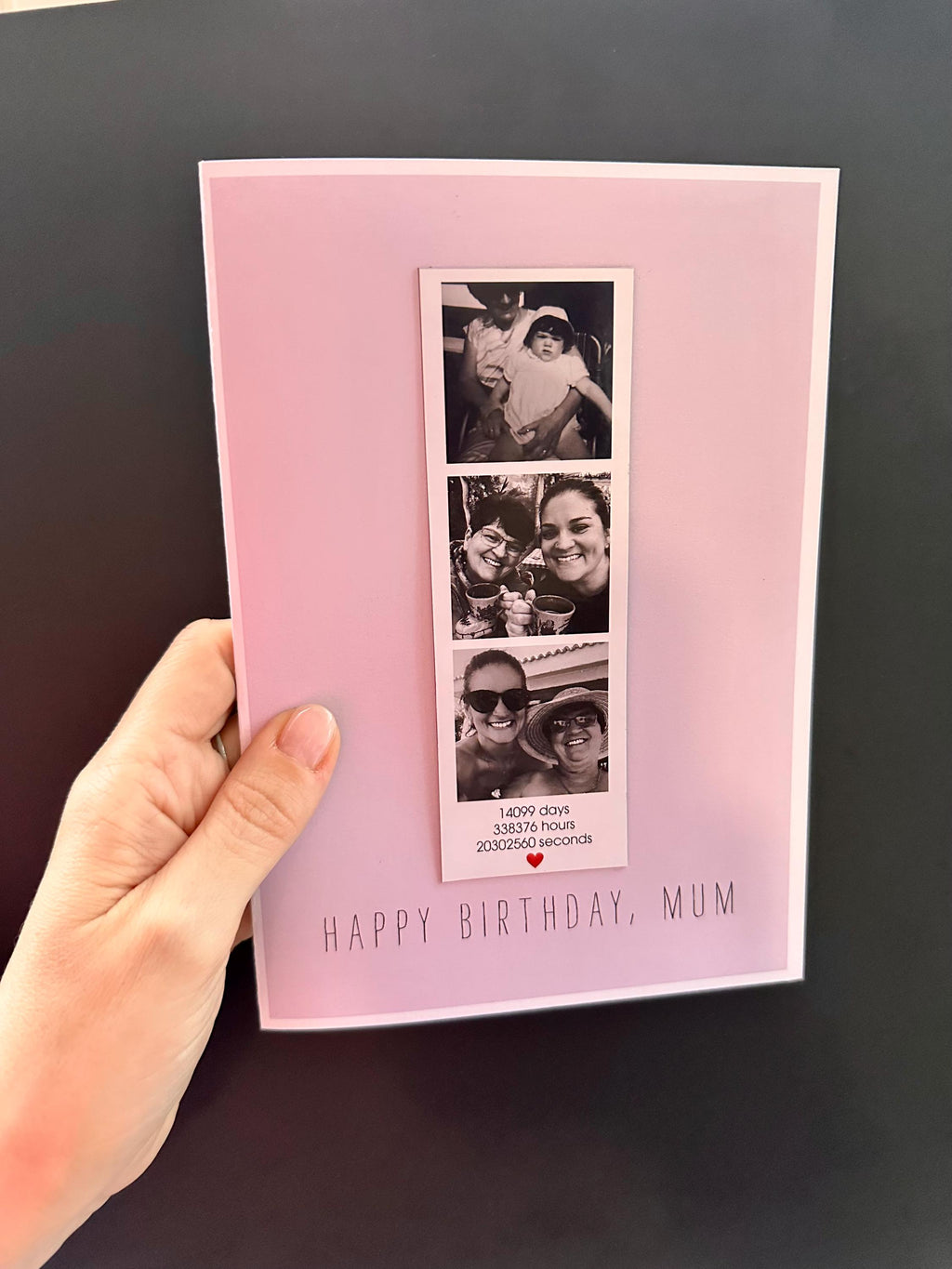 Personalised Birthday Card with Photo Magnet | Sentimental Keepsake Card
