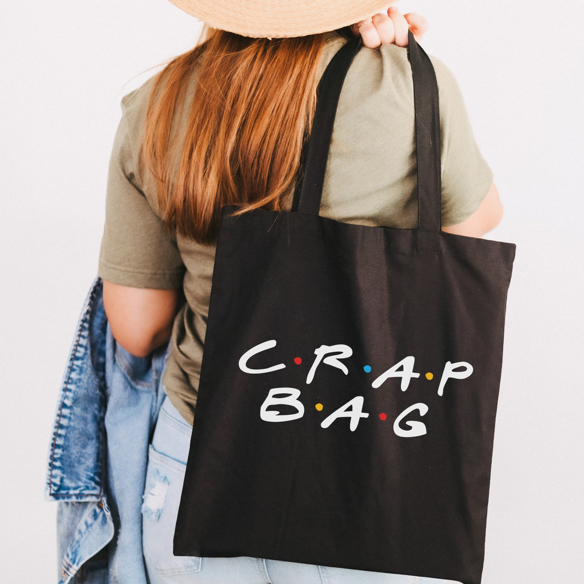 Cotton Tote "Crap Bag" - Funny Token Gift for Friends - Friends TV Show Gift