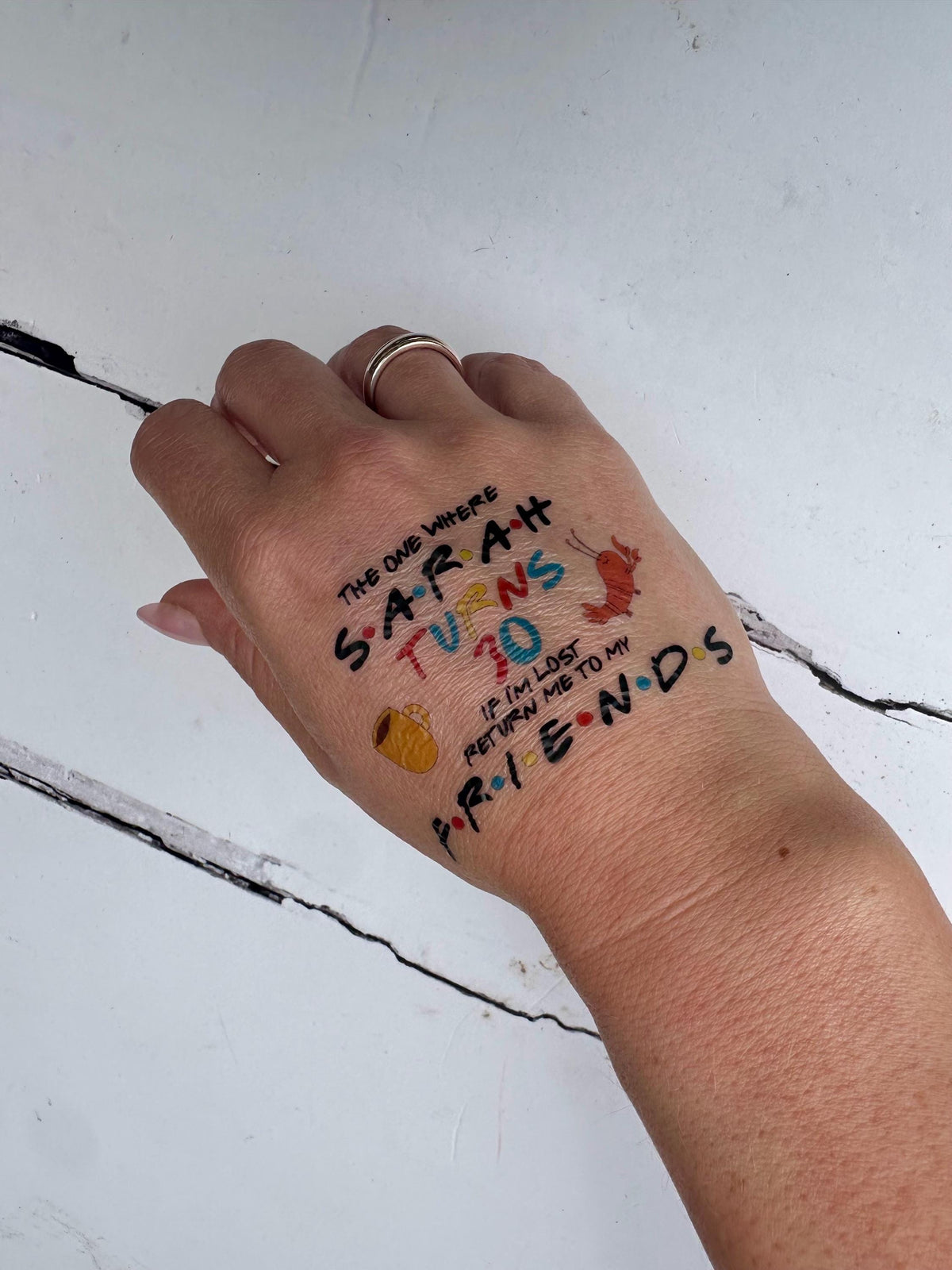 FRIENDS BIRTHDAY TATTOOS - Special Birthday Tattoo - Turning 30 - The one where… -