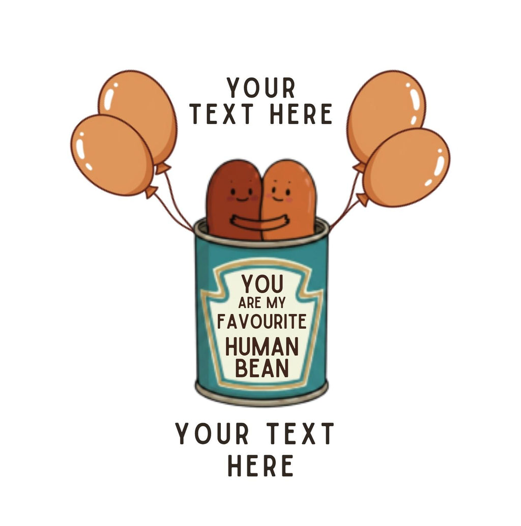 Personalised Father's Day Coaster | Favourite Human Bean Gift, Ceramic Keepsake