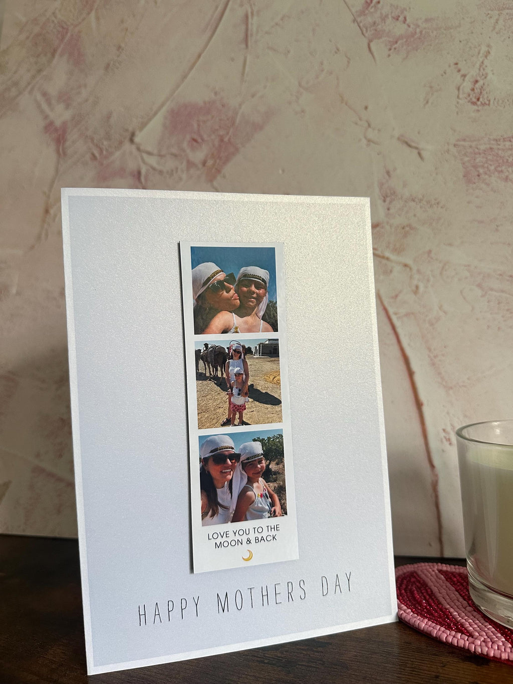 Personalised Photo Strip Magnet Card for Mum | Mother's Day Keepsake Gift