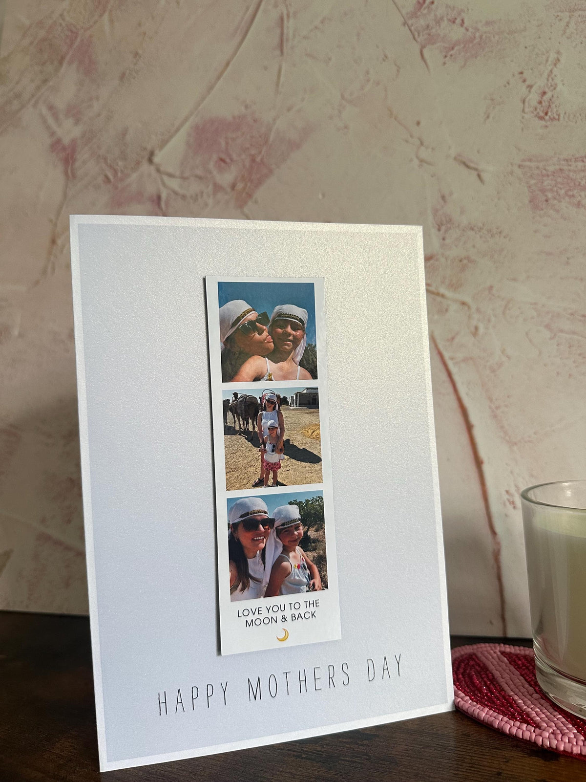 Personalised Photo Strip Magnet Card for Mum | Mother's Day Keepsake Gift