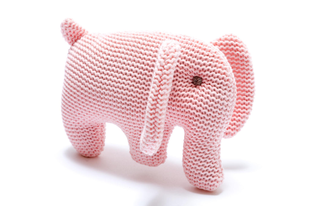 Crochet Cotton Elephant Rattle – Fair Trade Baby Toy