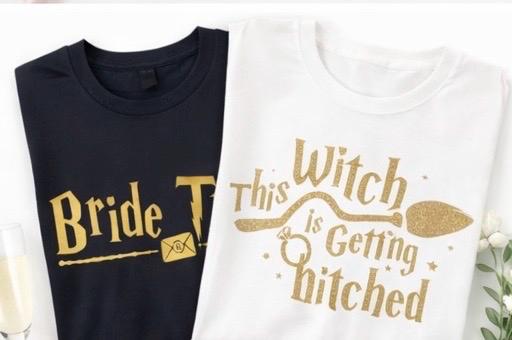 Wizard Hen Party Shirts: Bridesmaid, Maid Of Honour, Bride Bachelorette Shirts