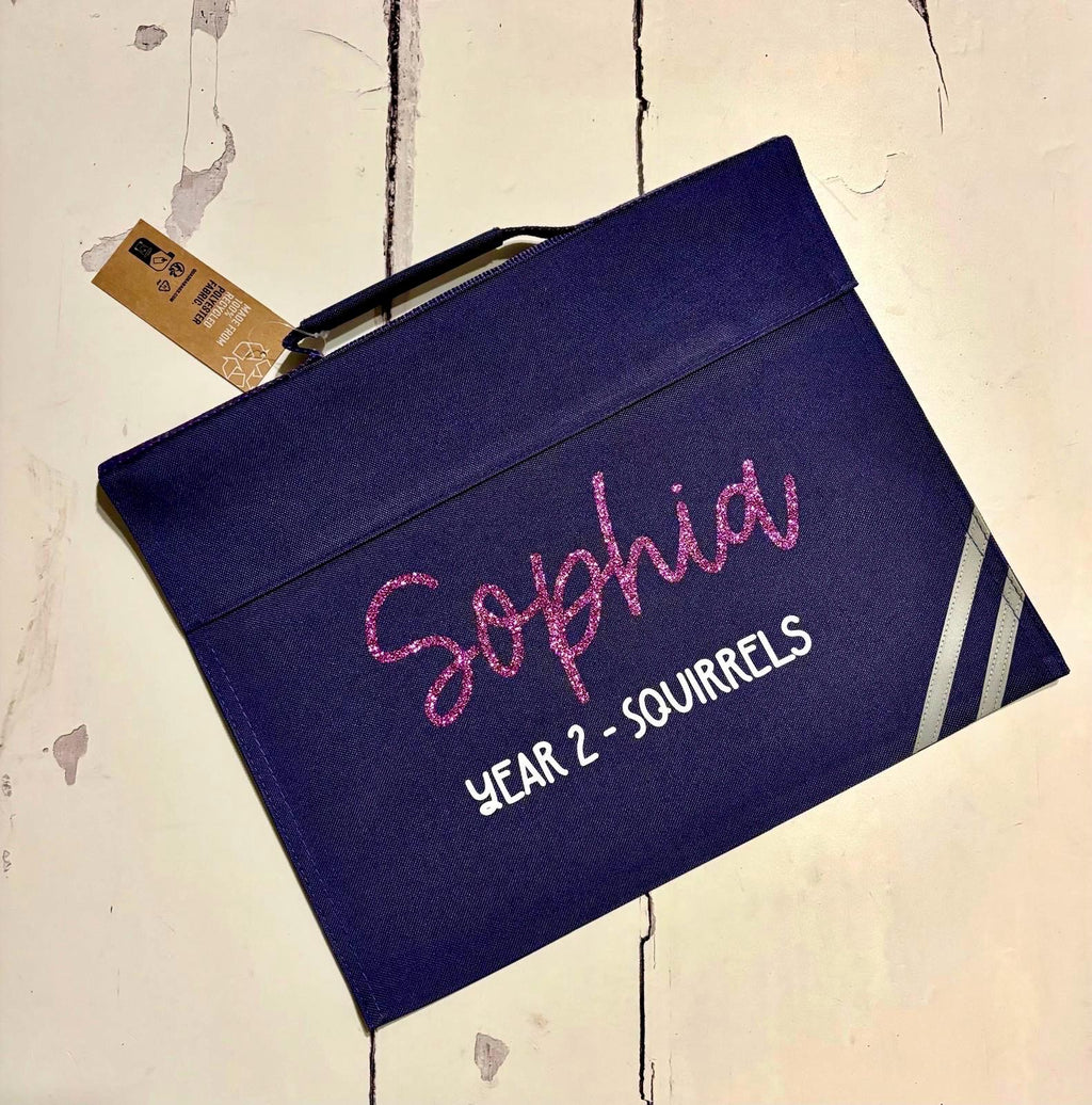 Personalised School Book Bag: Custom Name Design, Kids Toddler Bag