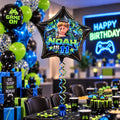 Personalised Gamer Birthday Balloon, Custom Photo 18" Black Foil Star Balloon