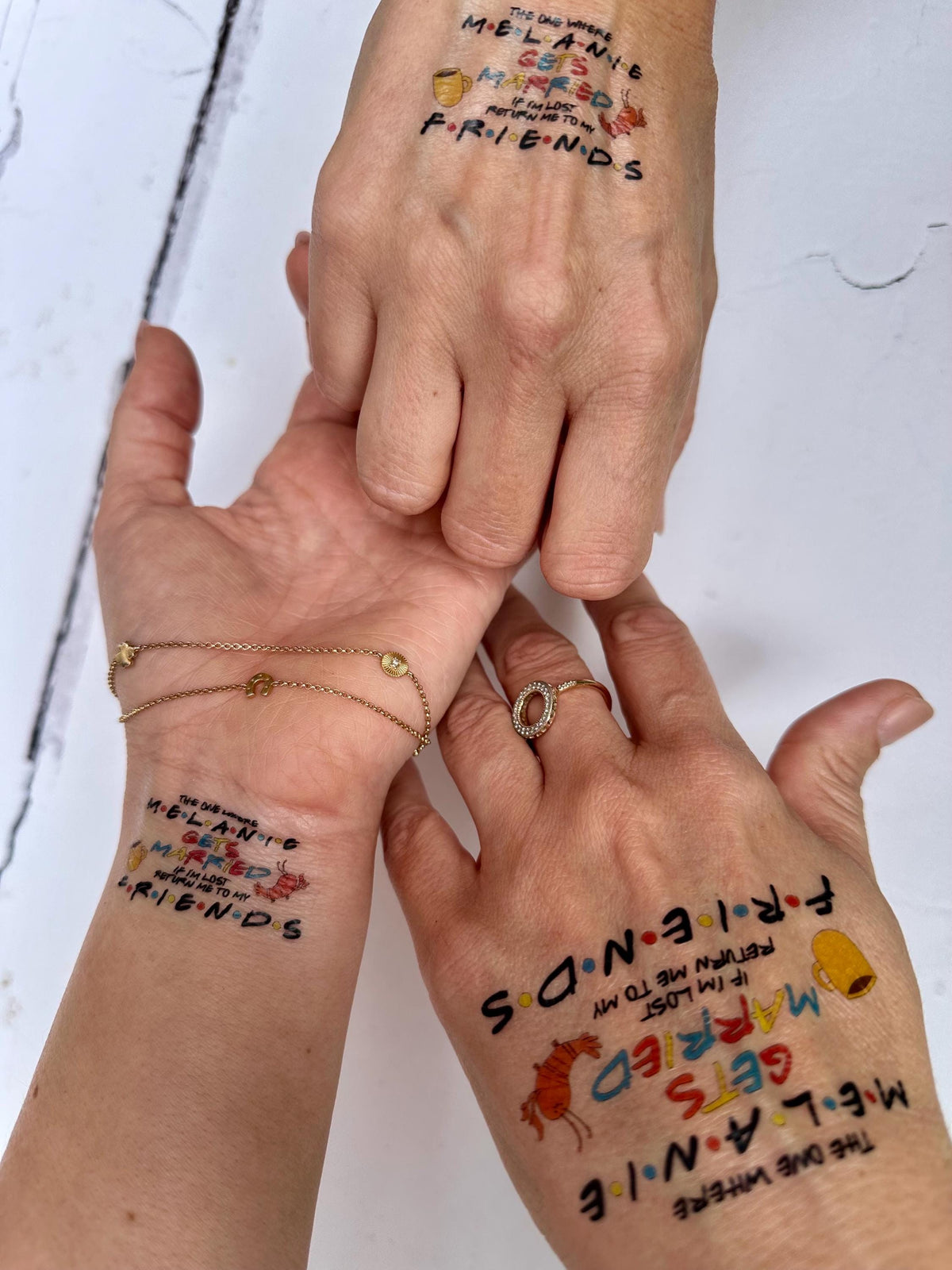 Friends Hen Party Tattoos: Bachelorette Party Favors