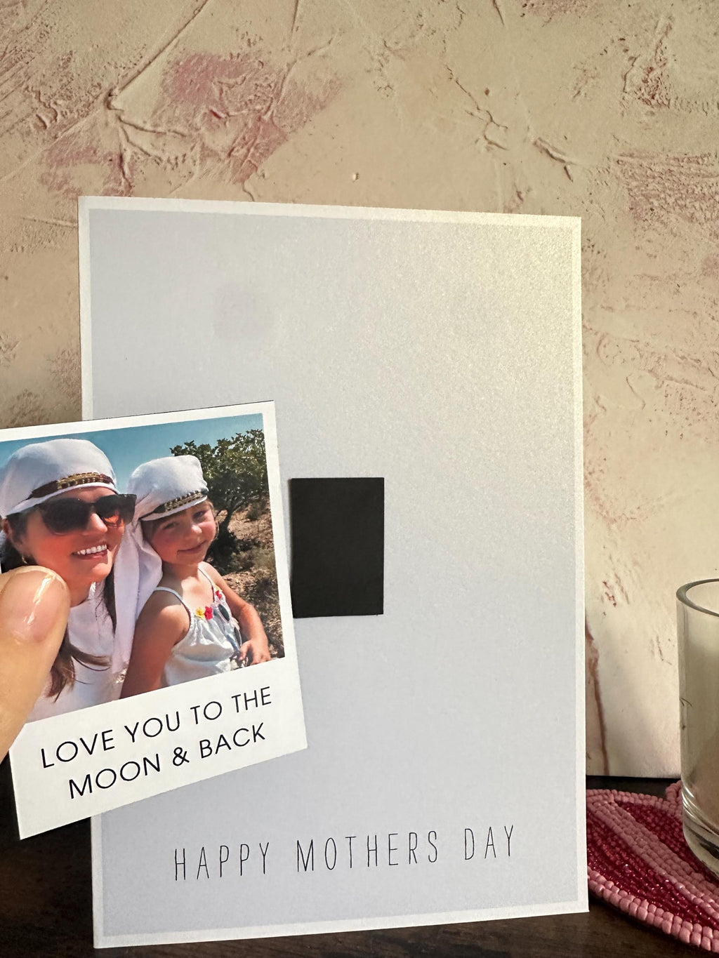 Personalised Photo Magnet Card – Custom Mother’s Day Keepsake Fridge Magnet