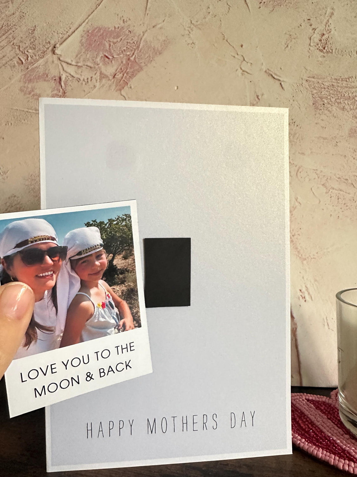 Personalised Photo Magnet Card – Custom Mother’s Day Keepsake Fridge Magnet