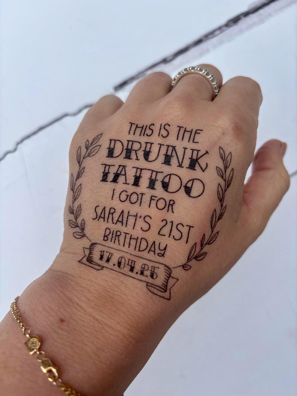 Personalised Birthday Party Tattoos: Funny Temporary Tattoo Favours