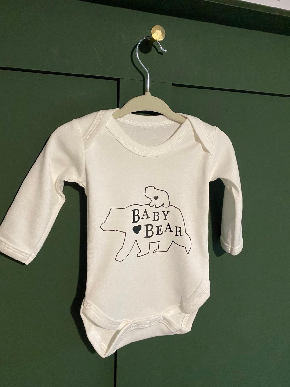 Daddy Bear T-Shirt & Baby Vest Set: Father's Day Twinning Outfit