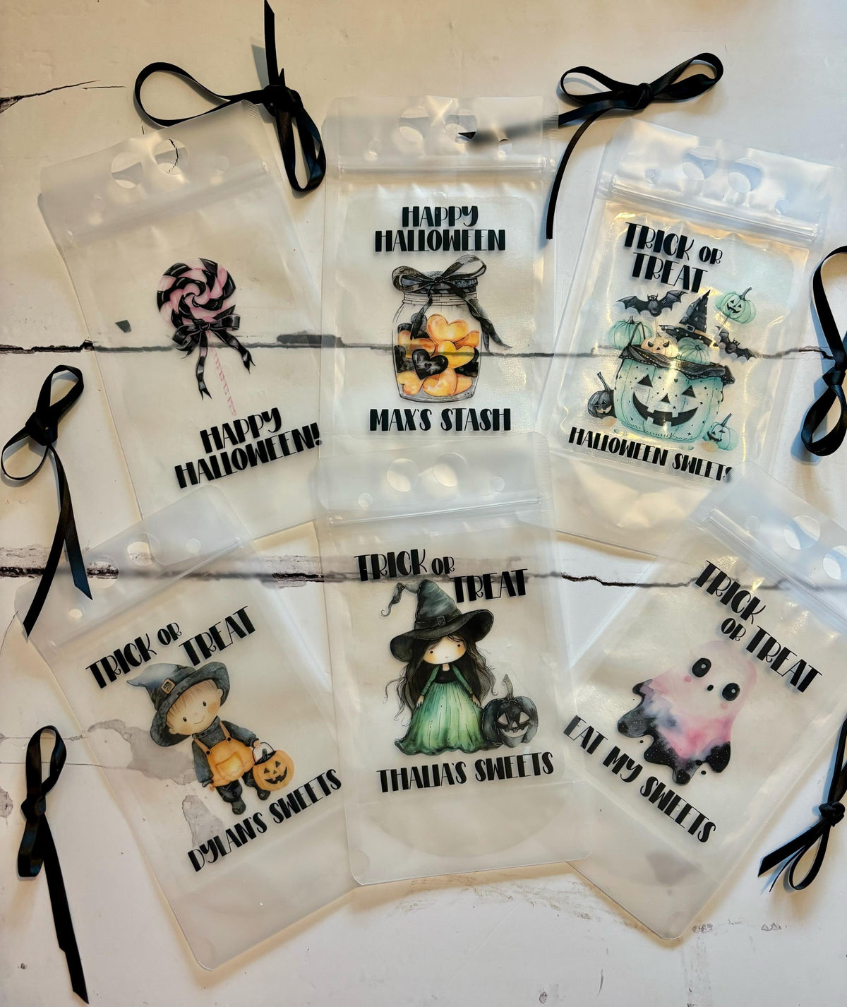Personalised Halloween Sweet Pouch – Trick or Treat Party Favor