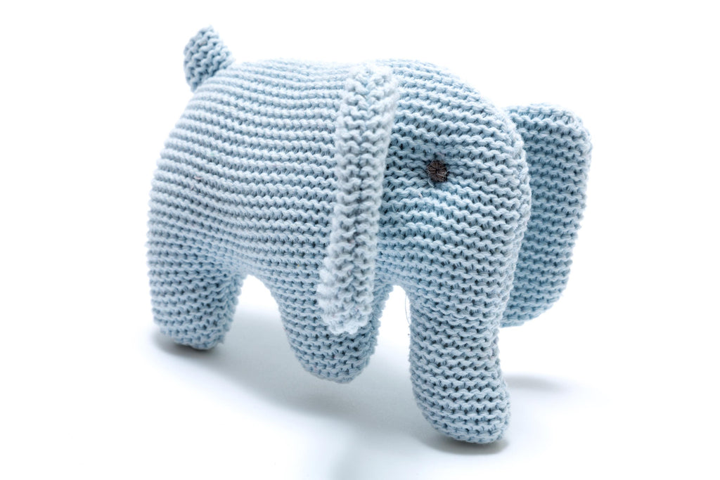 Crochet Cotton Elephant Rattle – Fair Trade Baby Toy