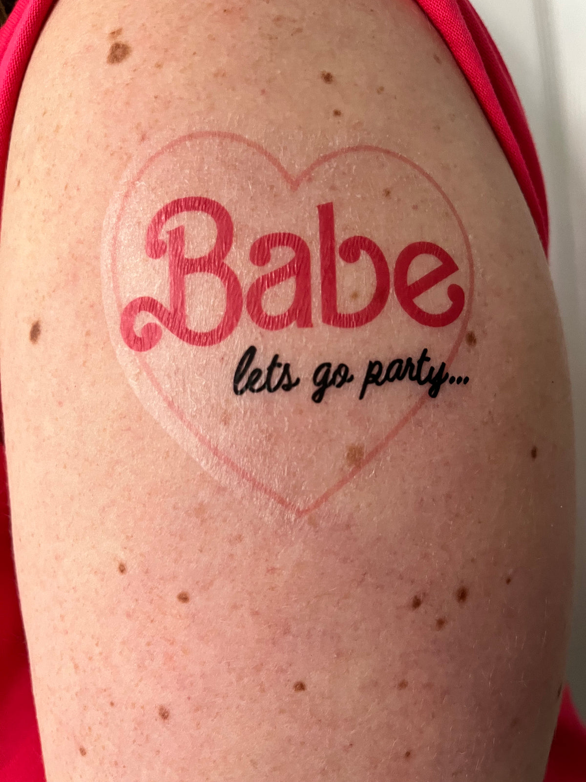 Hen Party Barbie Tattoos: Bride & Babe Bachelorette Accessories