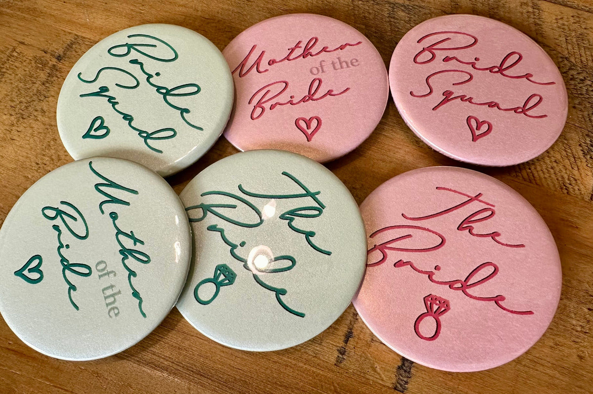 Personalised Hen Party Badges: Custom Bachelorette Party Favors (58mm)