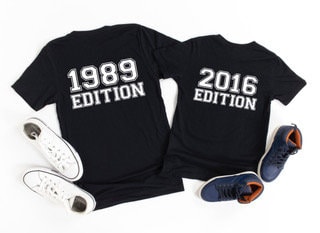 Personalised Family Edition T-Shirt Set – Matching Parent & Child