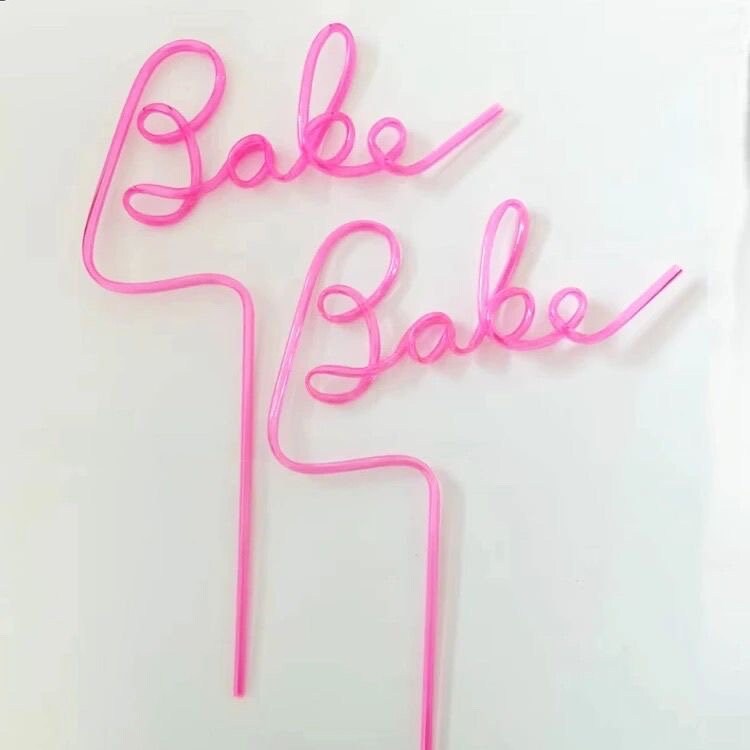 Bride & Babe Straw Set: Hen Party Cocktail Straws