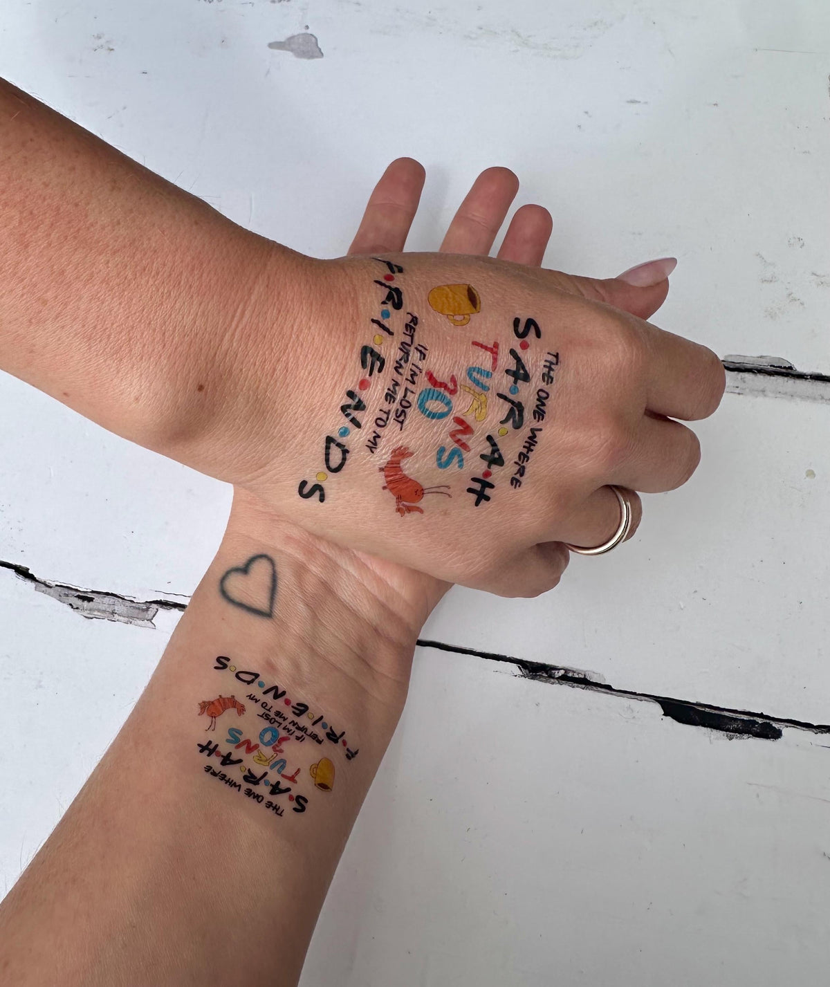 FRIENDS BIRTHDAY TATTOOS - Special Birthday Tattoo - Turning 30 - The one where… -