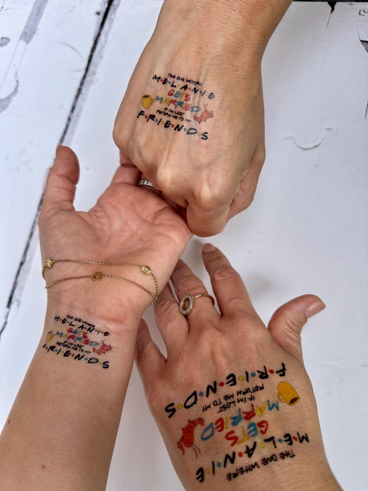 Friends Hen Party Tattoos: Bachelorette Party Favors