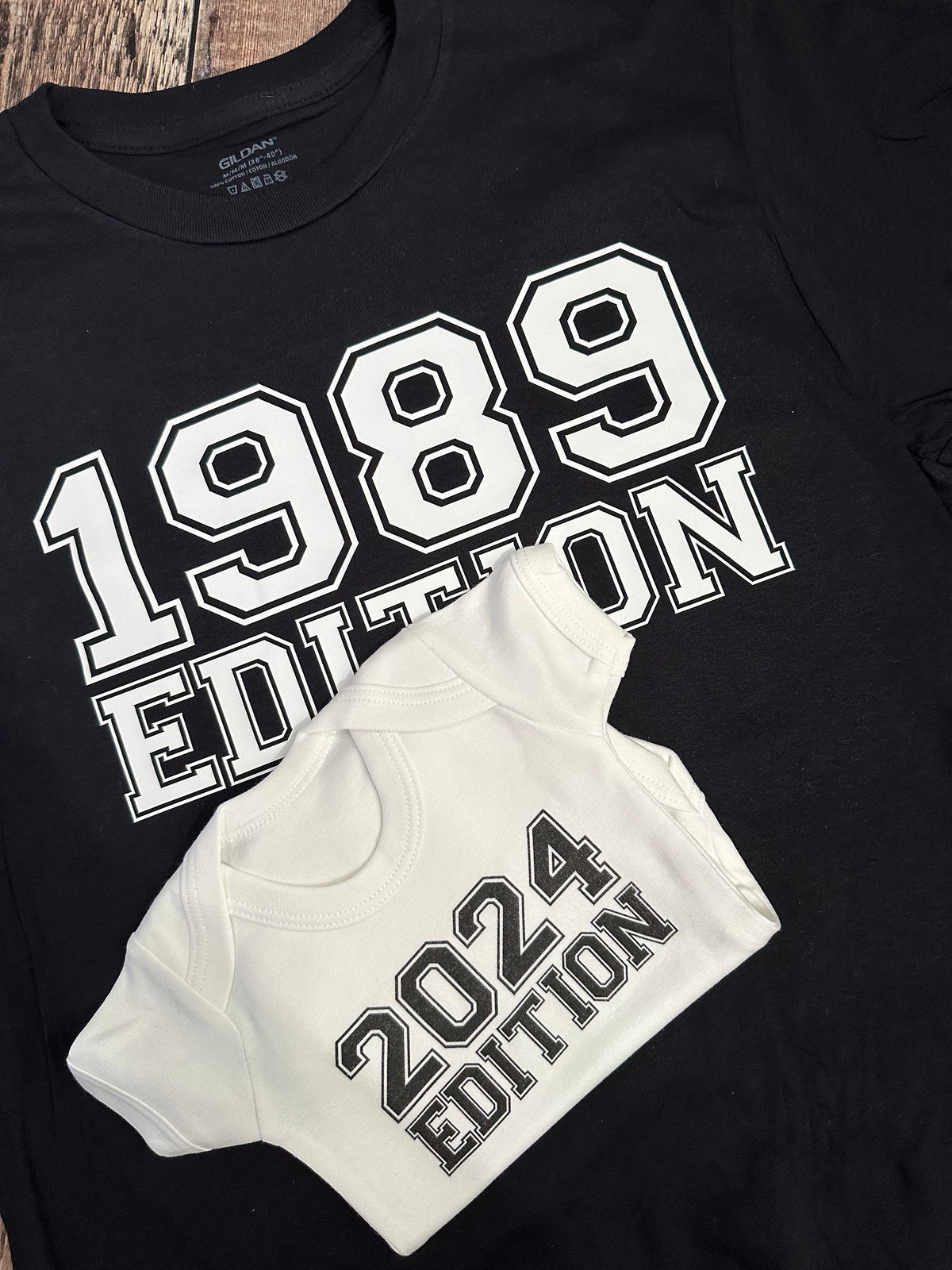 Personalised Family Edition T-Shirt Set – Matching Parent & Child
