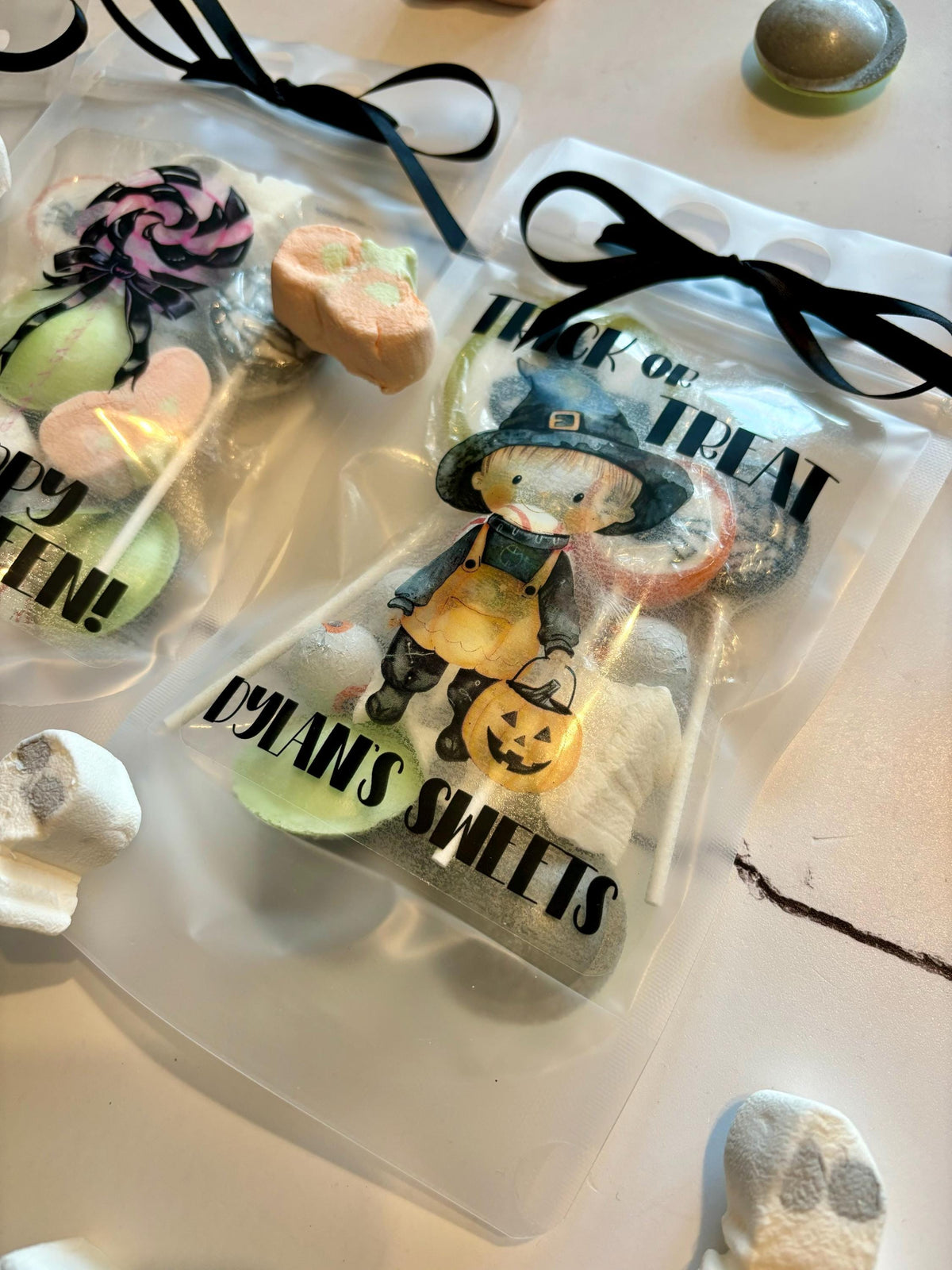 Personalised Halloween Sweet Pouch – Trick or Treat Party Favor
