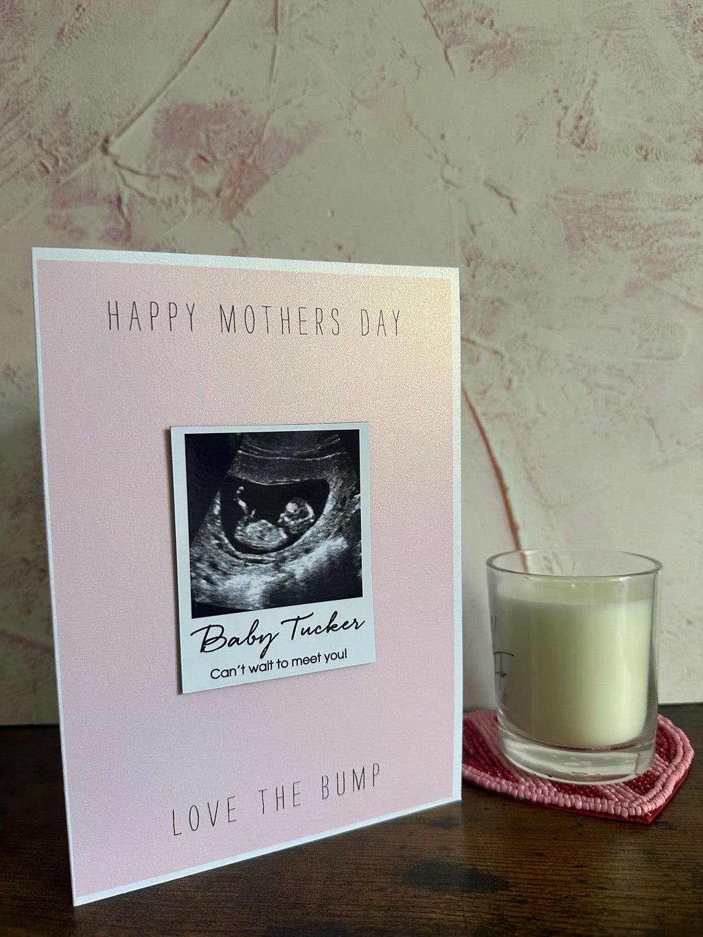 Happy Mother’s Day – Ultrasound Scan Magnet Card | Pregnancy Announcement | Love From The Bump