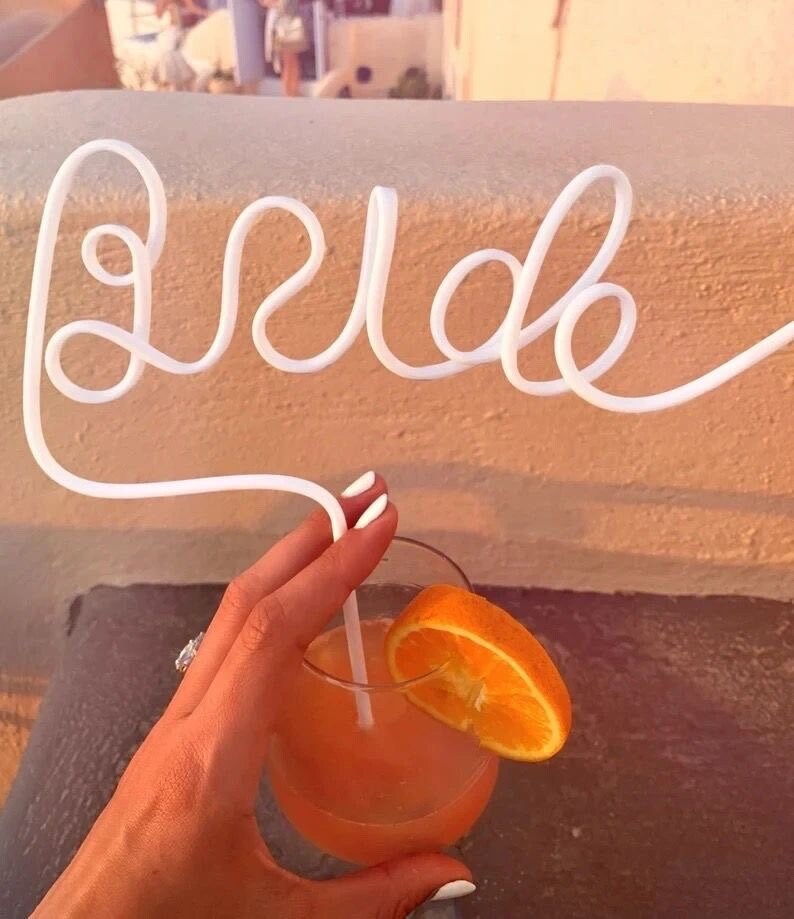 Bride & Babe Straw Set: Hen Party Cocktail Straws