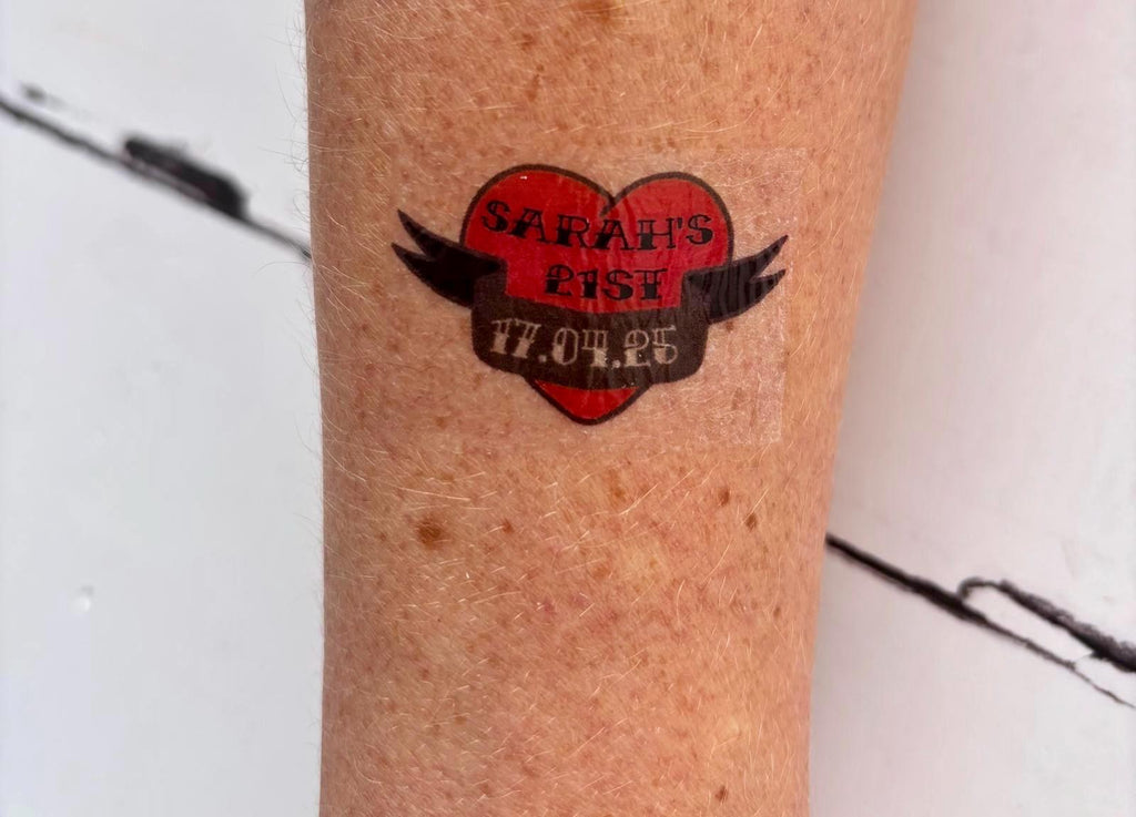 Personalised Birthday Party Tattoos: Custom Temporary Tattoo Favours