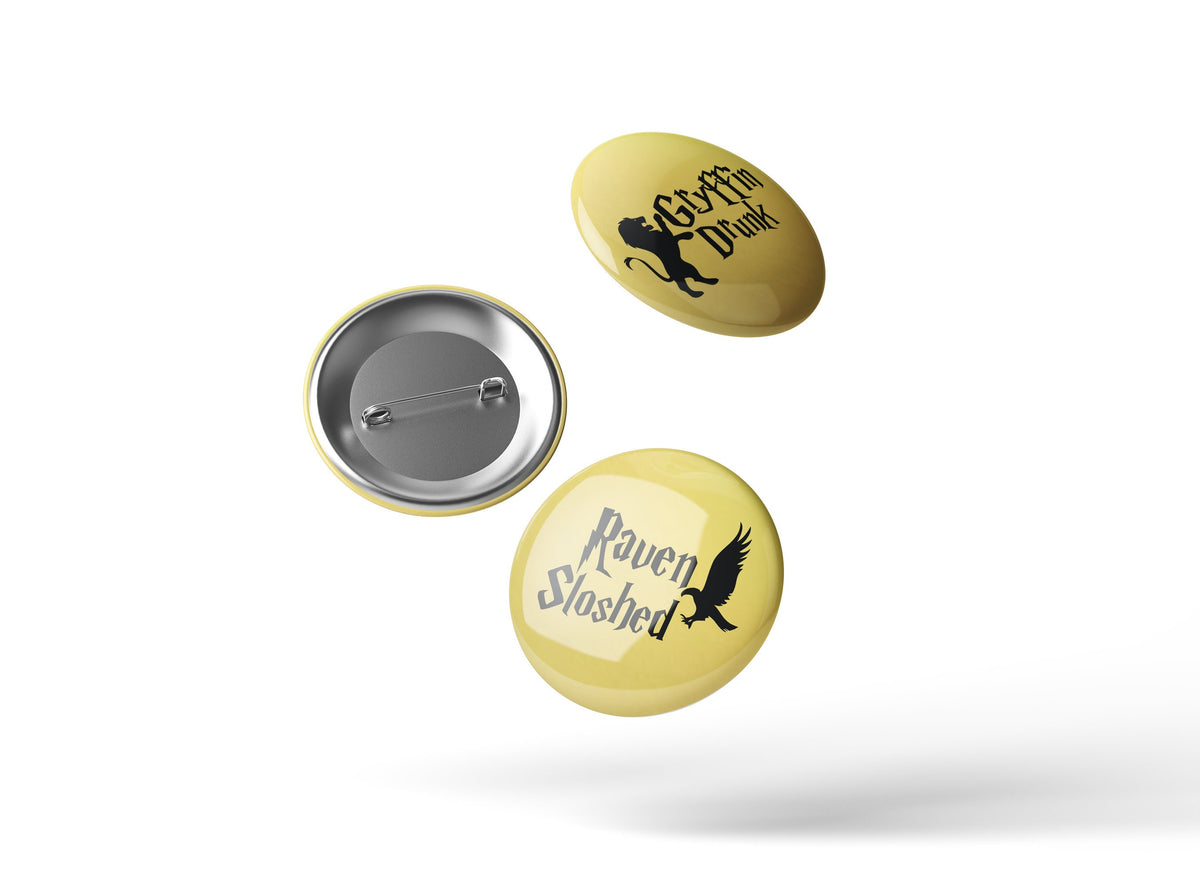 Wizard Bachelorette Party Badges: Metallic Gold & Silver Favors