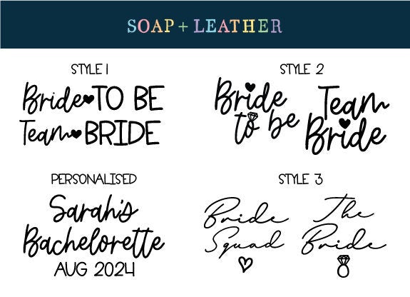 Team Bride Tattoos: Bachelorette Party Accessories